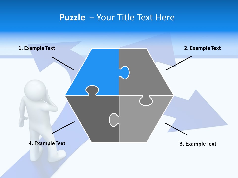 Advice Difficulty Crossroad PowerPoint Template