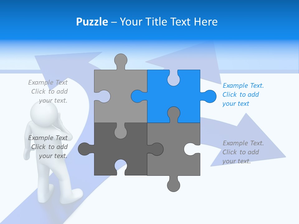 Advice Difficulty Crossroad PowerPoint Template