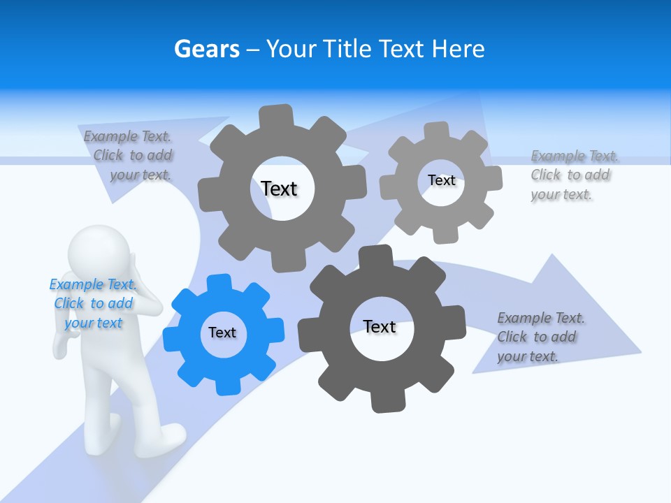 Advice Difficulty Crossroad PowerPoint Template