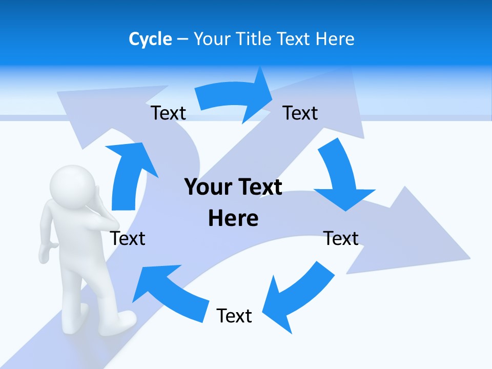 Advice Difficulty Crossroad PowerPoint Template