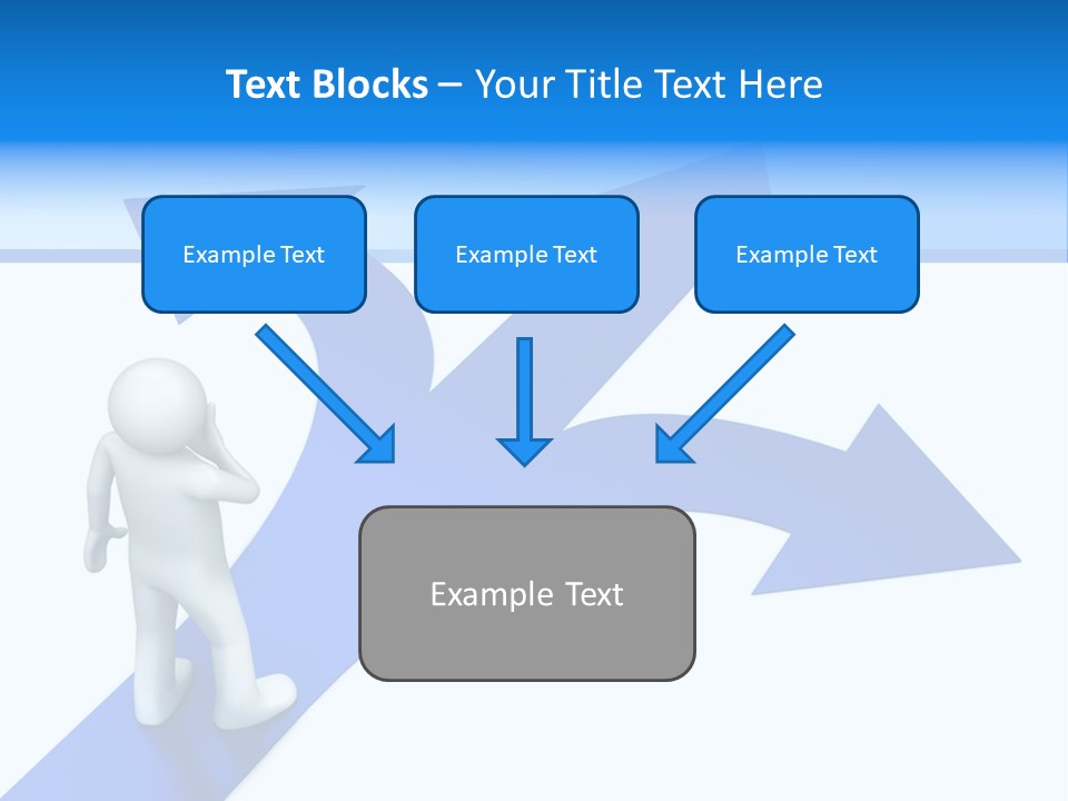 Advice Difficulty Crossroad PowerPoint Template