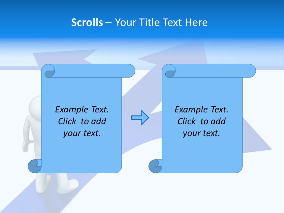 Advice Difficulty Crossroad PowerPoint Template