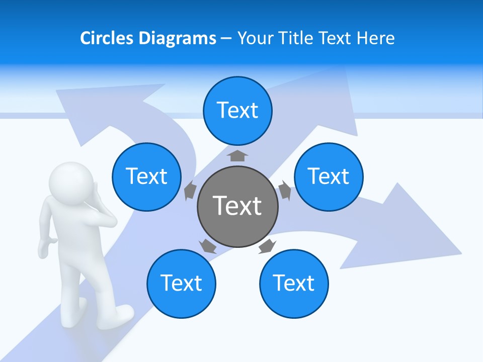 Advice Difficulty Crossroad PowerPoint Template