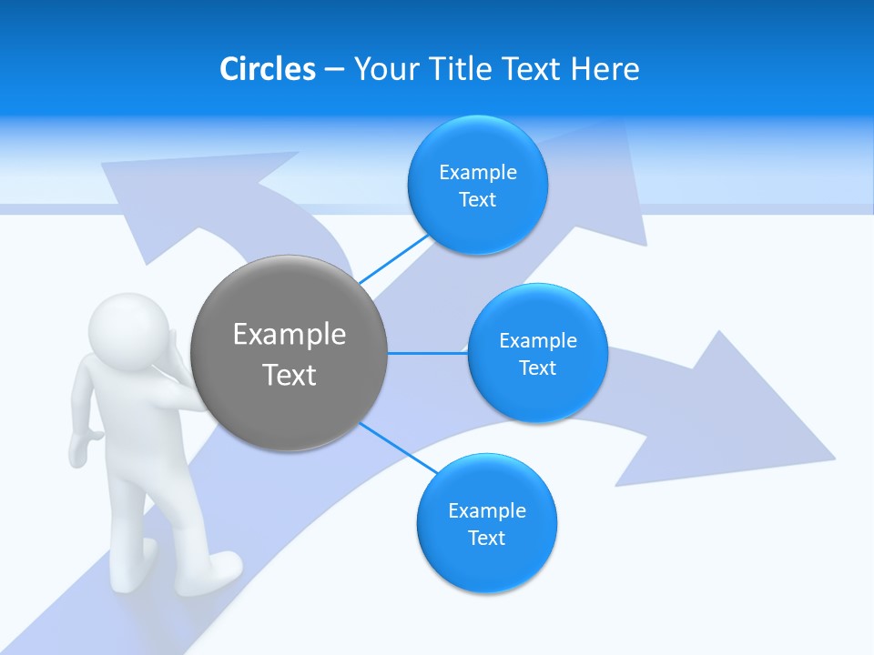 Advice Difficulty Crossroad PowerPoint Template