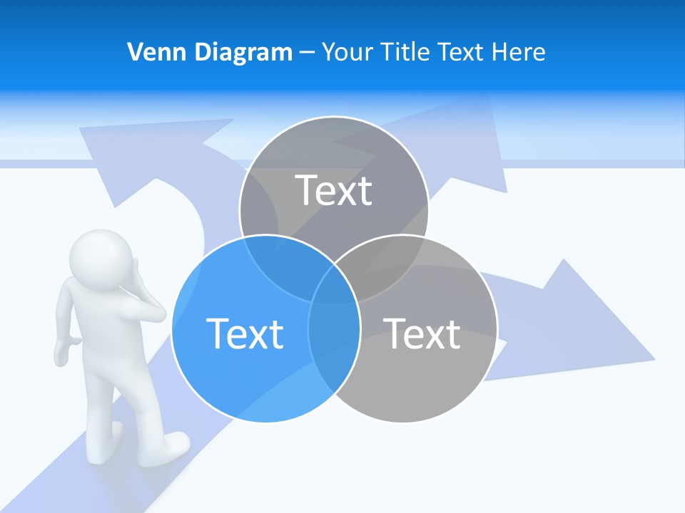 Advice Difficulty Crossroad PowerPoint Template
