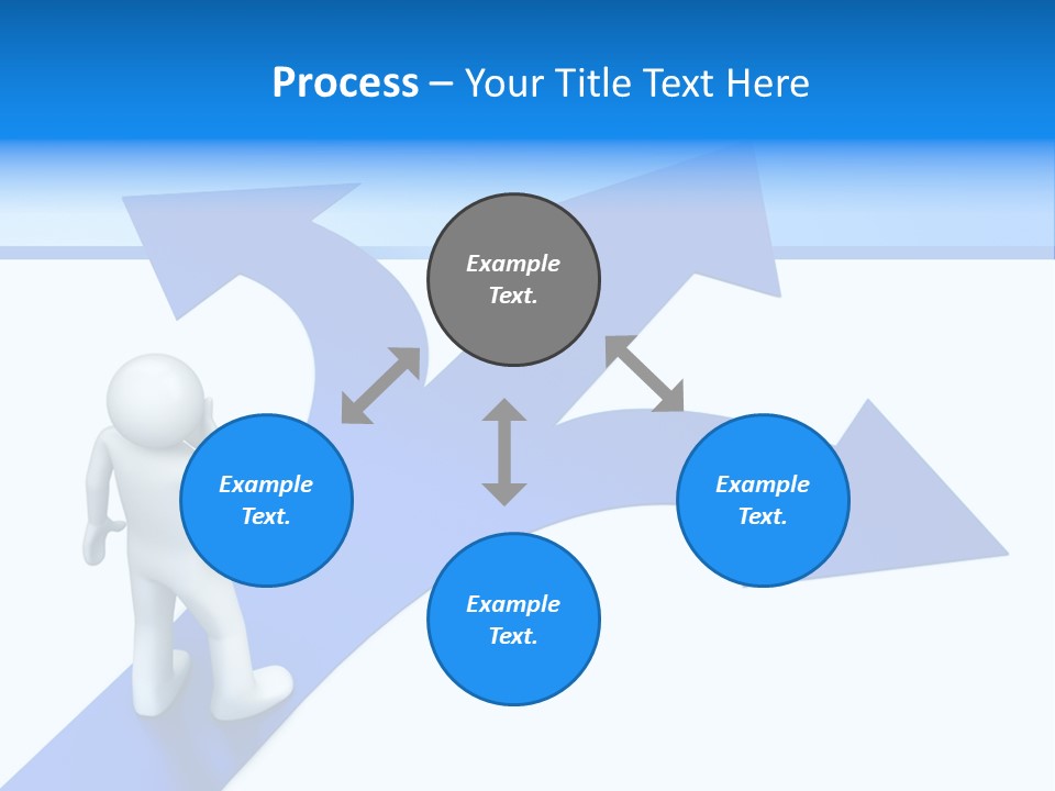 Advice Difficulty Crossroad PowerPoint Template