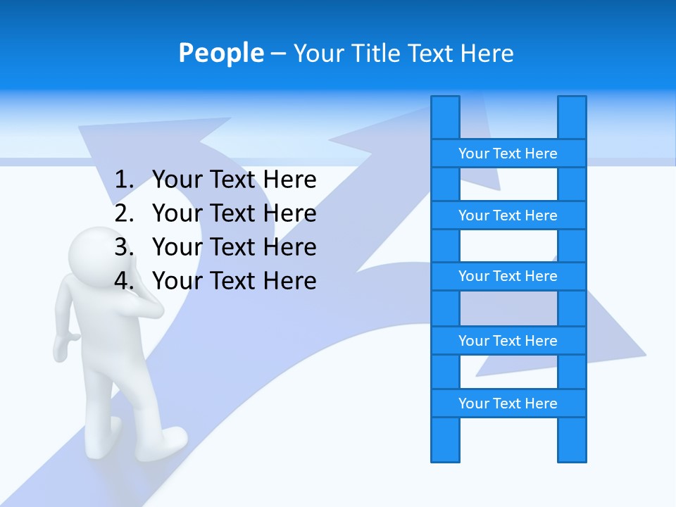 Advice Difficulty Crossroad PowerPoint Template