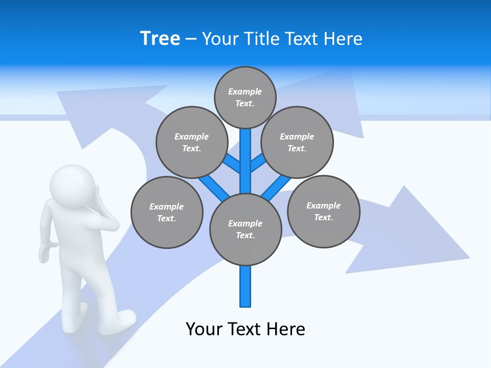 Advice Difficulty Crossroad PowerPoint Template