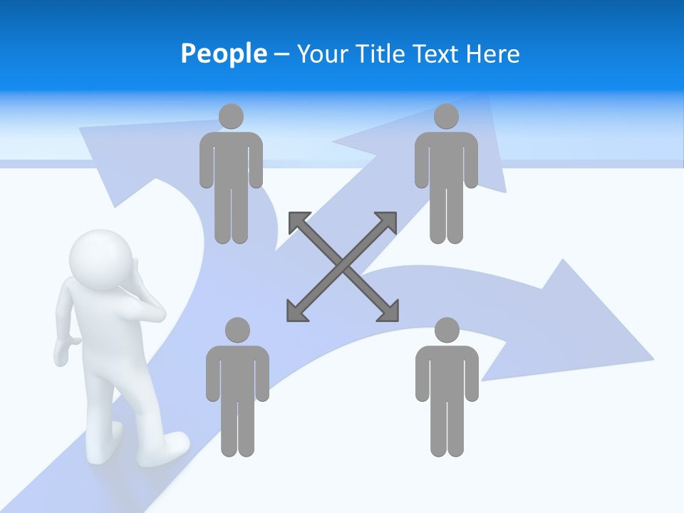 Advice Difficulty Crossroad PowerPoint Template