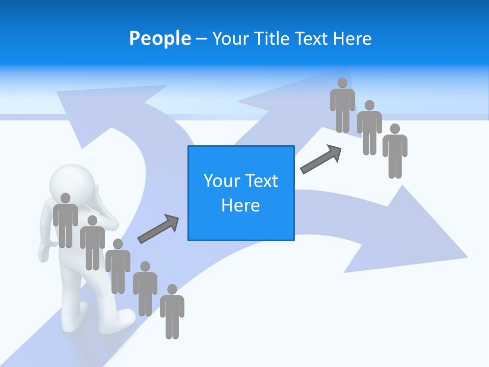 Advice Difficulty Crossroad PowerPoint Template