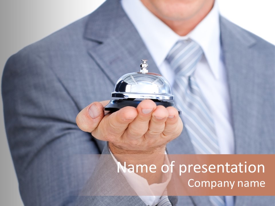 Arrival Manager Hotel Receptionist PowerPoint Template