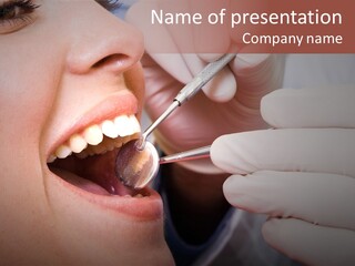 Face Inside Mouth PowerPoint Template