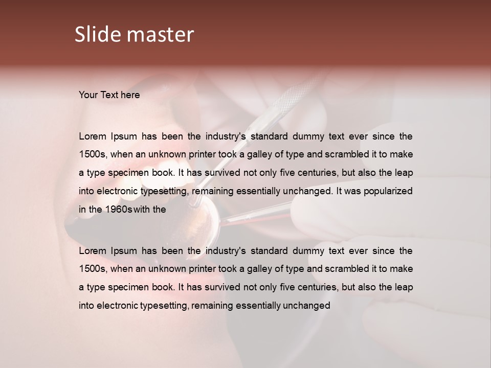 Face Inside Mouth PowerPoint Template