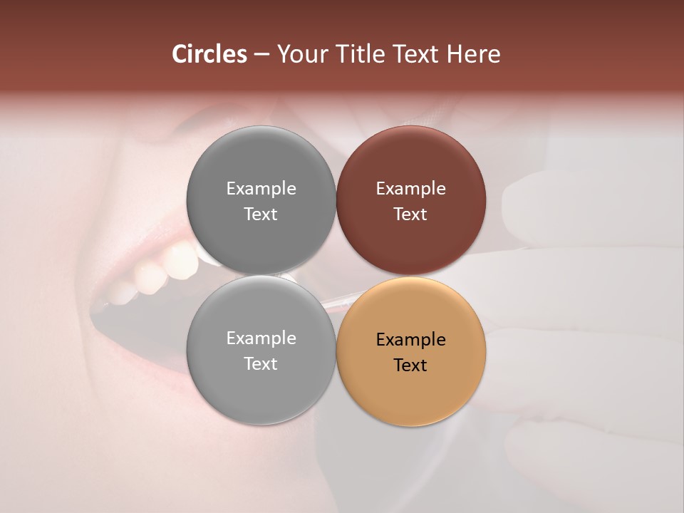 Face Inside Mouth PowerPoint Template