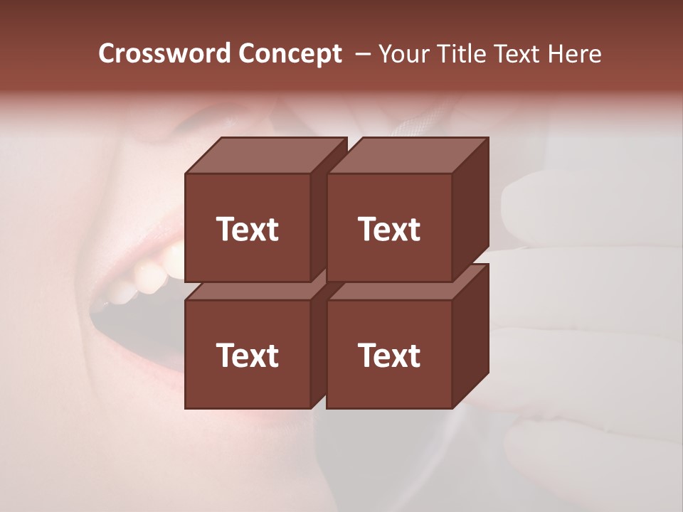 Face Inside Mouth PowerPoint Template