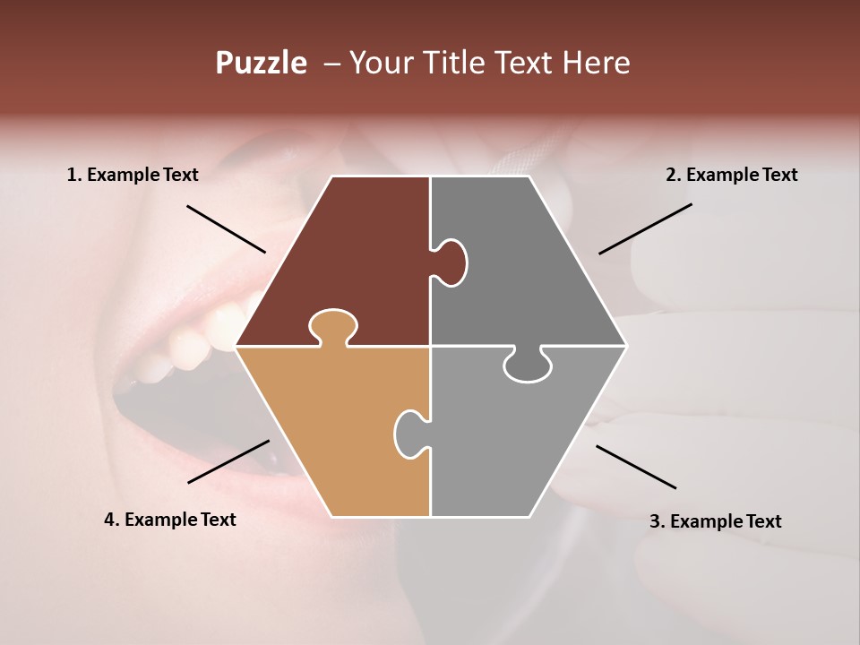 Face Inside Mouth PowerPoint Template