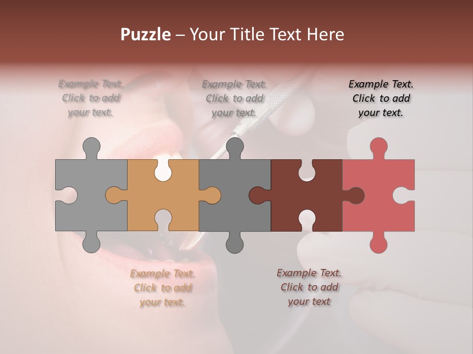 Face Inside Mouth PowerPoint Template