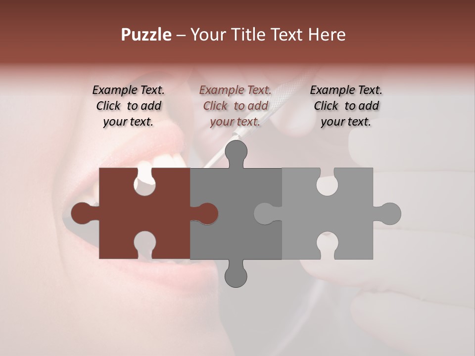 Face Inside Mouth PowerPoint Template