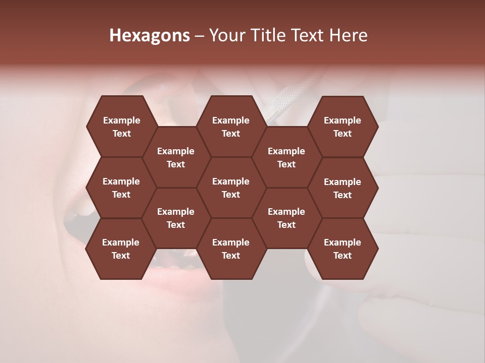 Face Inside Mouth PowerPoint Template