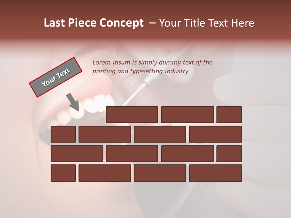 Face Inside Mouth PowerPoint Template