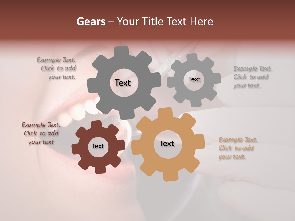 Face Inside Mouth PowerPoint Template