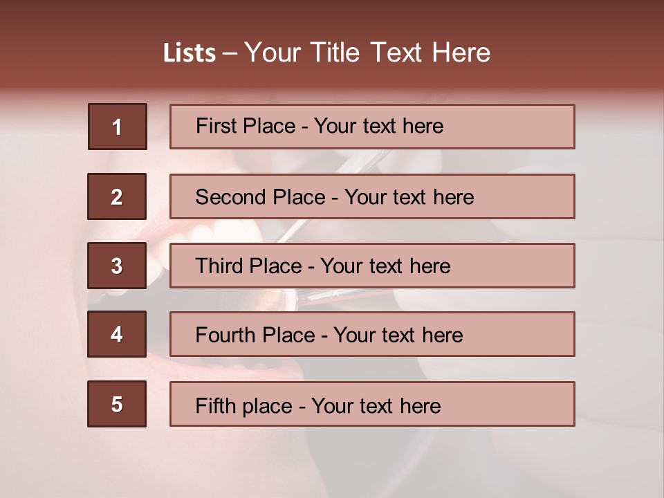 Face Inside Mouth PowerPoint Template