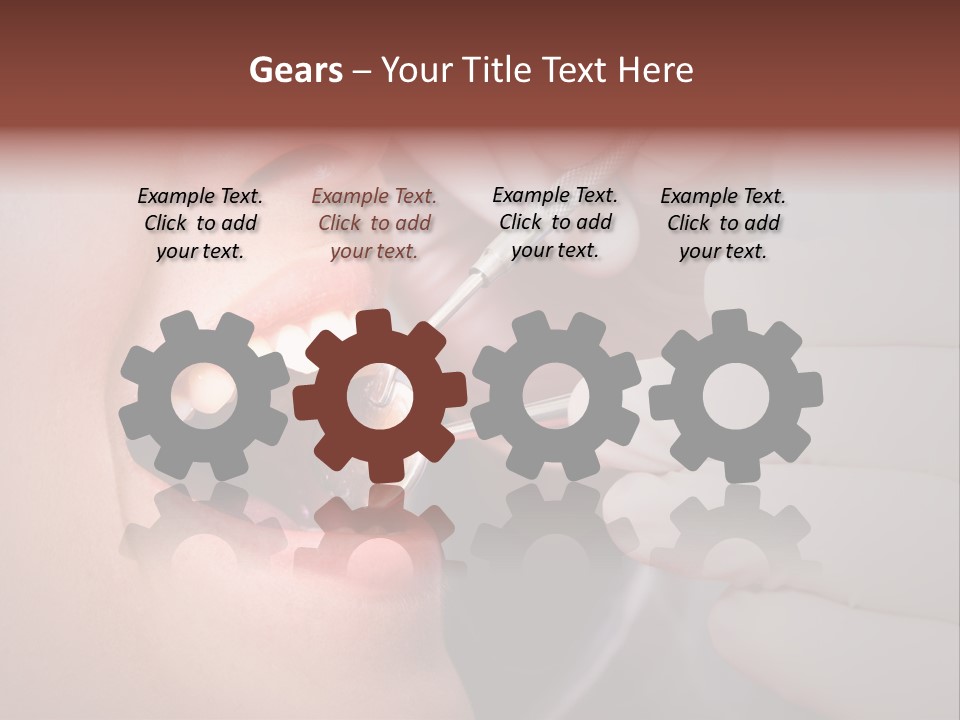 Face Inside Mouth PowerPoint Template