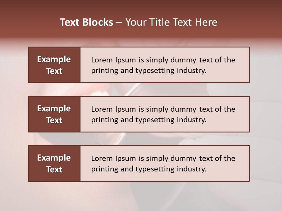 Face Inside Mouth PowerPoint Template