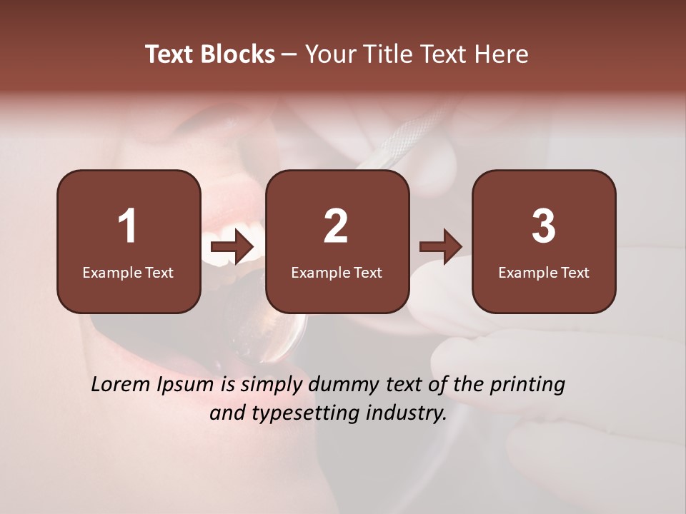 Face Inside Mouth PowerPoint Template