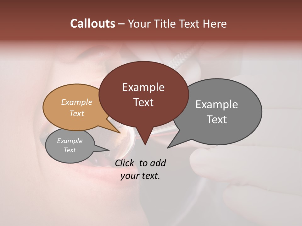 Face Inside Mouth PowerPoint Template