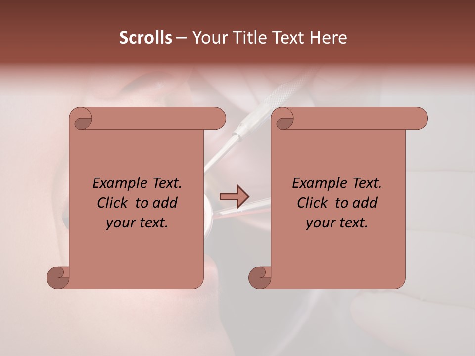 Face Inside Mouth PowerPoint Template