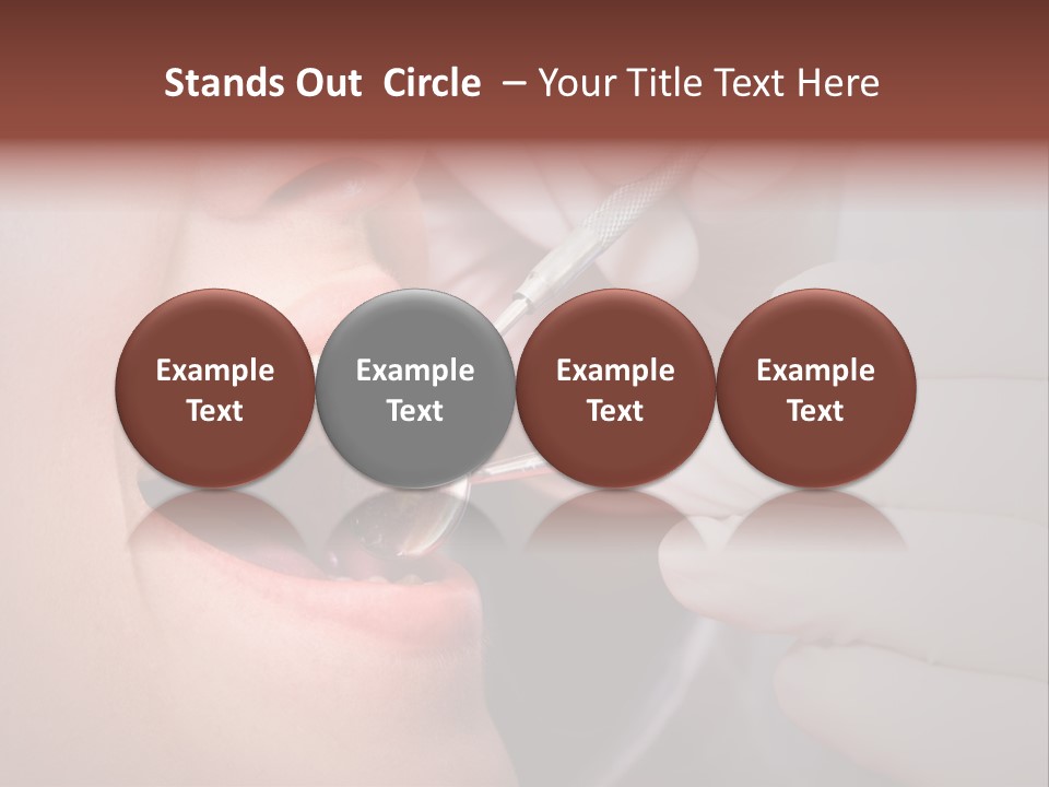 Face Inside Mouth PowerPoint Template
