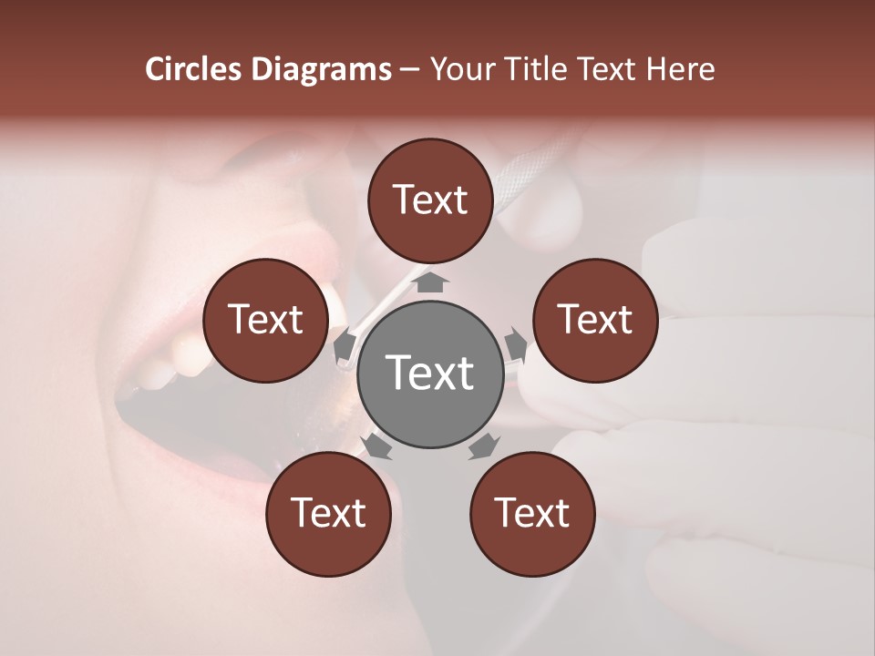 Face Inside Mouth PowerPoint Template