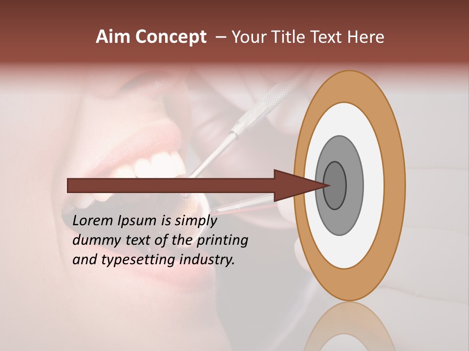 Face Inside Mouth PowerPoint Template