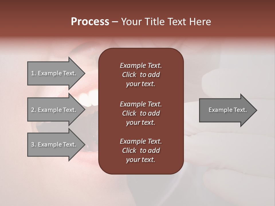 Face Inside Mouth PowerPoint Template