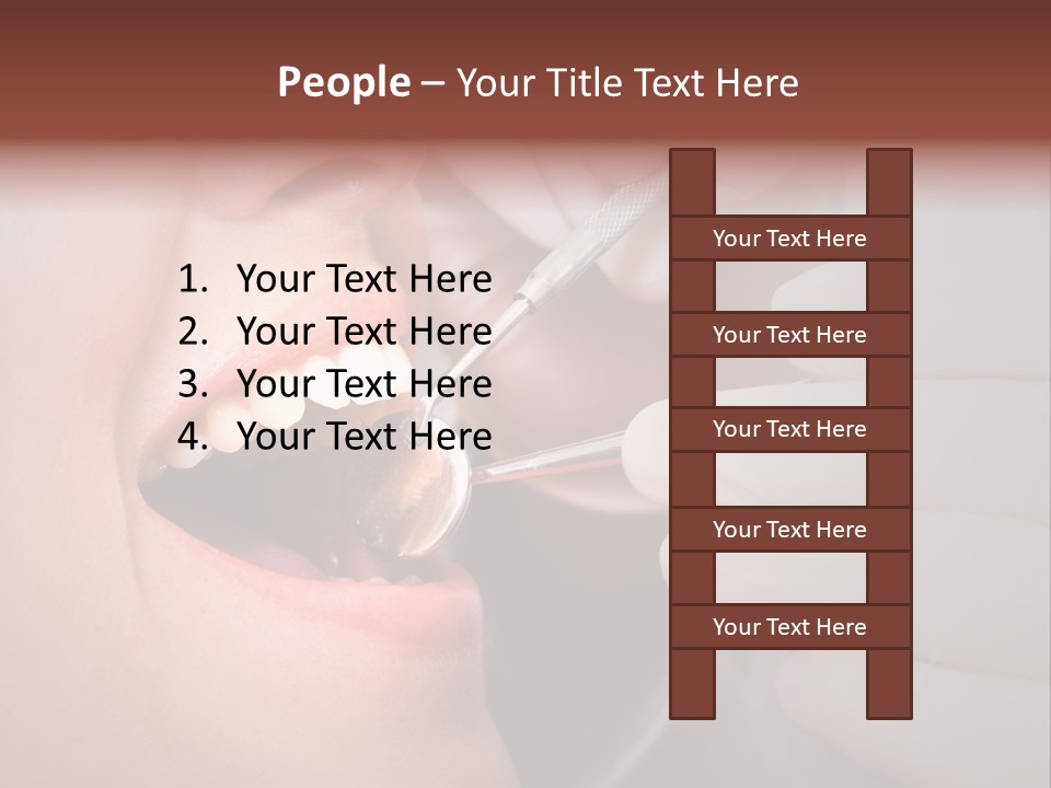 Face Inside Mouth PowerPoint Template