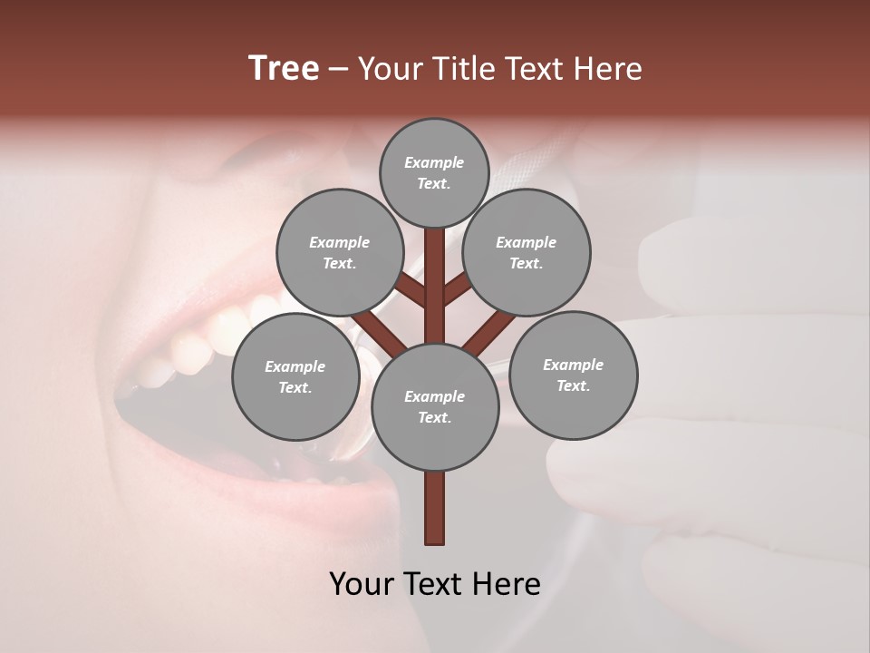 Face Inside Mouth PowerPoint Template