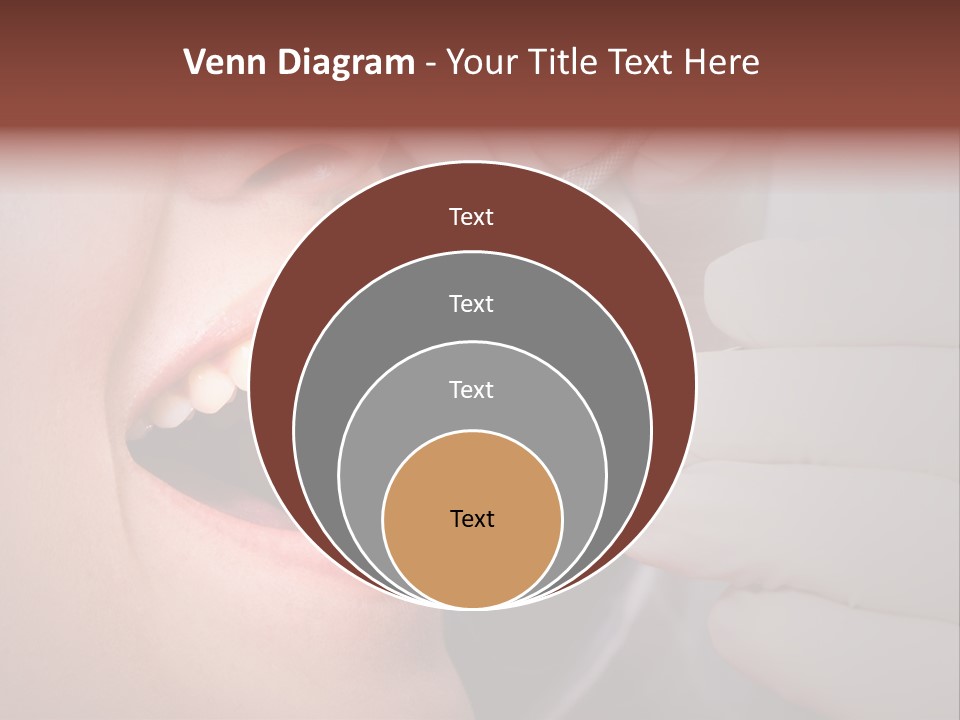 Face Inside Mouth PowerPoint Template
