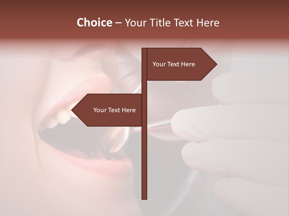 Face Inside Mouth PowerPoint Template