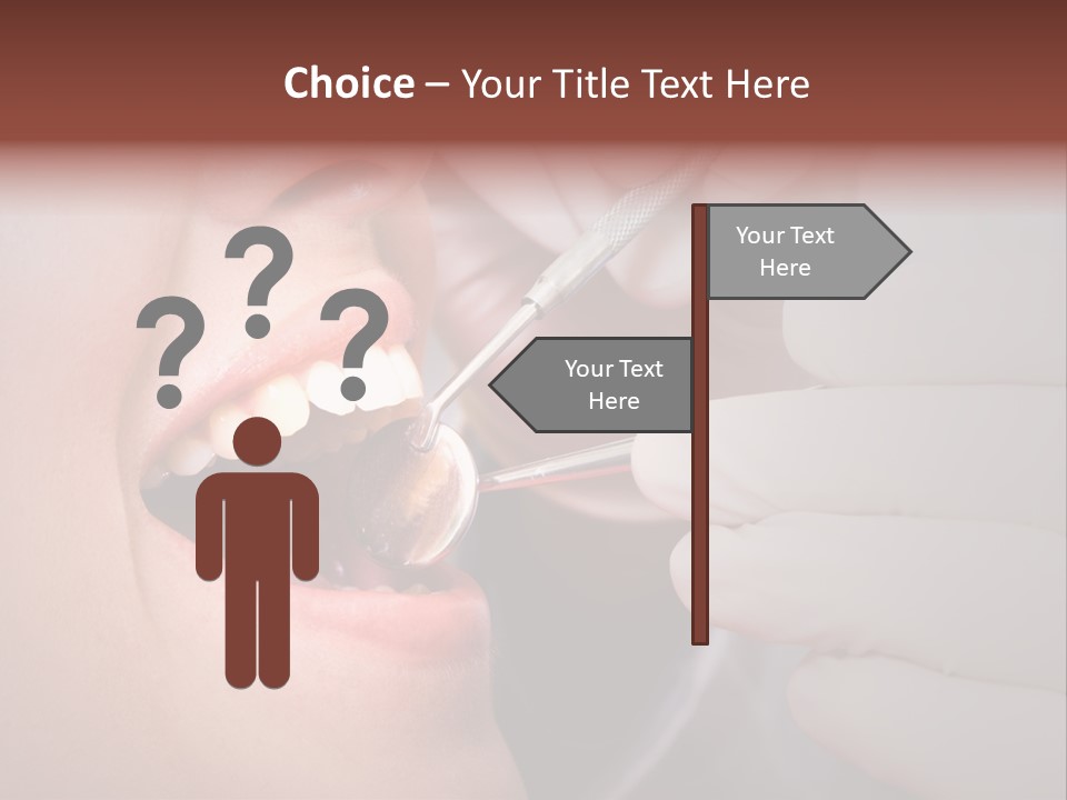 Face Inside Mouth PowerPoint Template