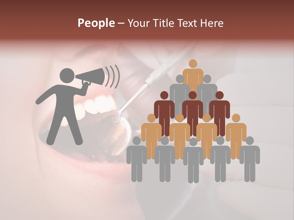 Face Inside Mouth PowerPoint Template