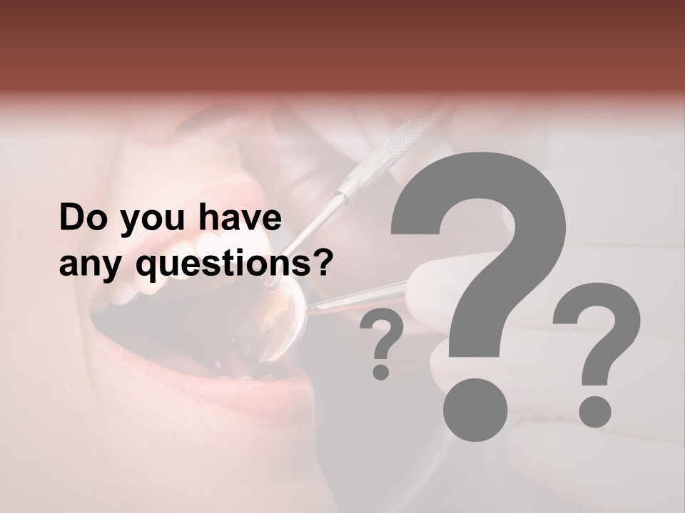 Face Inside Mouth PowerPoint Template