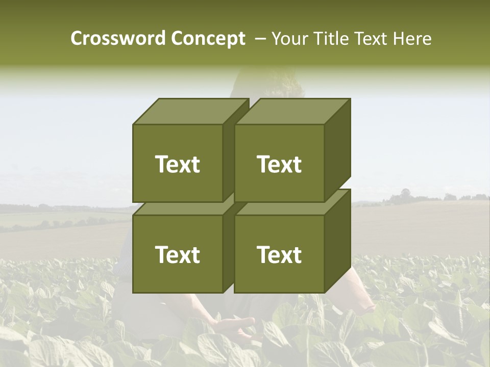 Fresh Male Plant PowerPoint Template