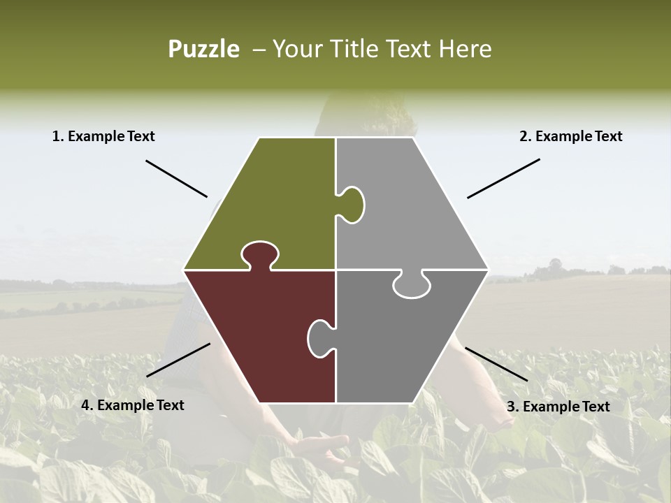 Fresh Male Plant PowerPoint Template