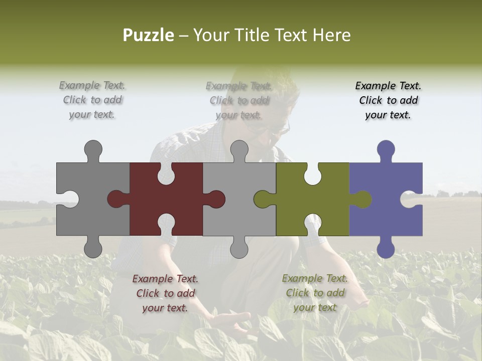 Fresh Male Plant PowerPoint Template