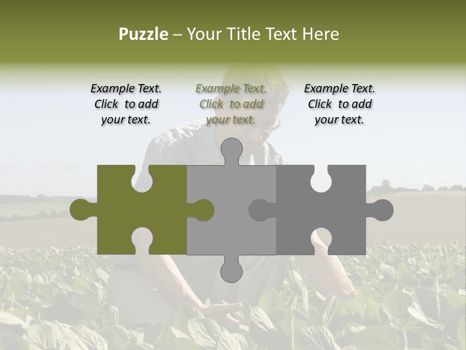 Fresh Male Plant PowerPoint Template