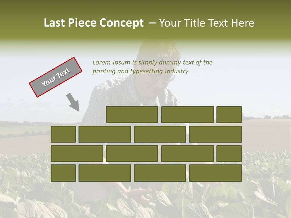 Fresh Male Plant PowerPoint Template