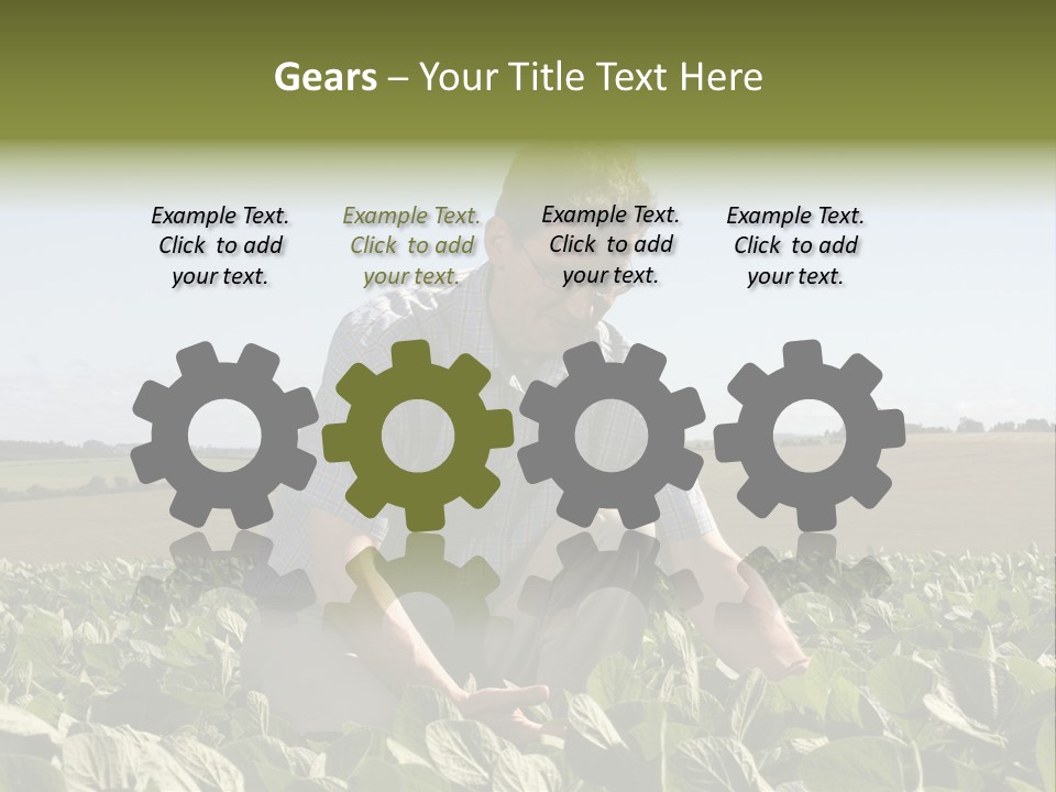 Fresh Male Plant PowerPoint Template