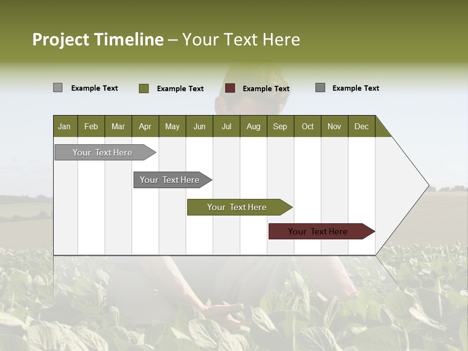 Fresh Male Plant PowerPoint Template
