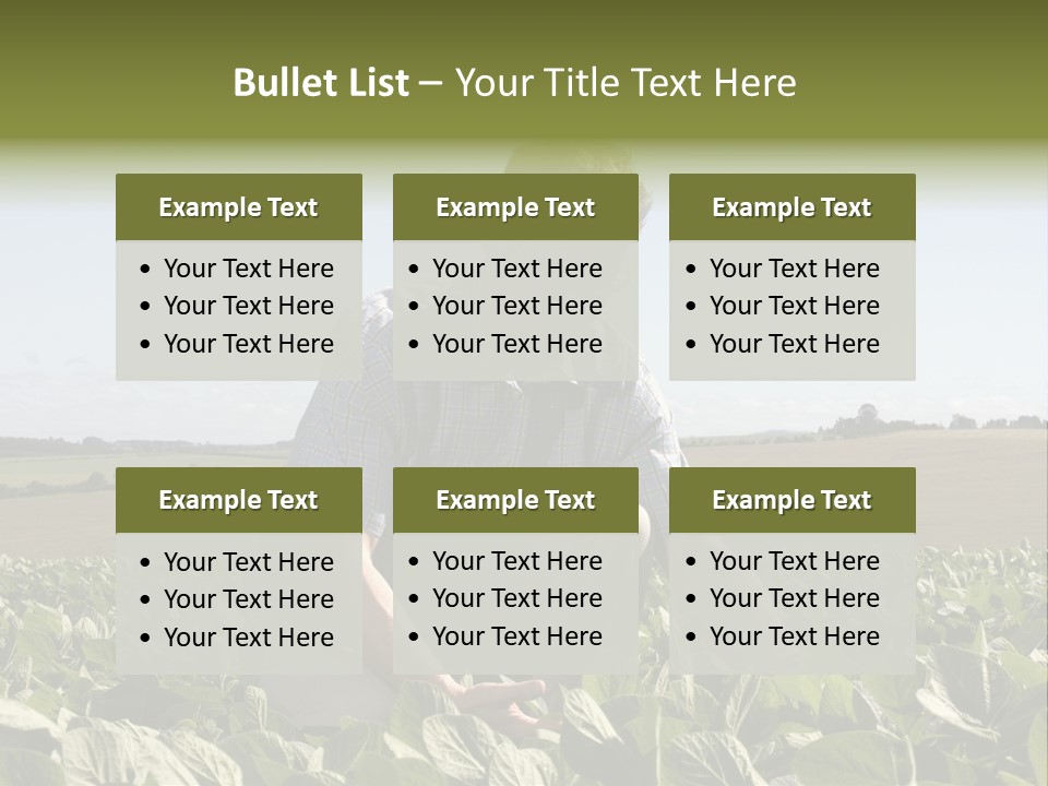 Fresh Male Plant PowerPoint Template